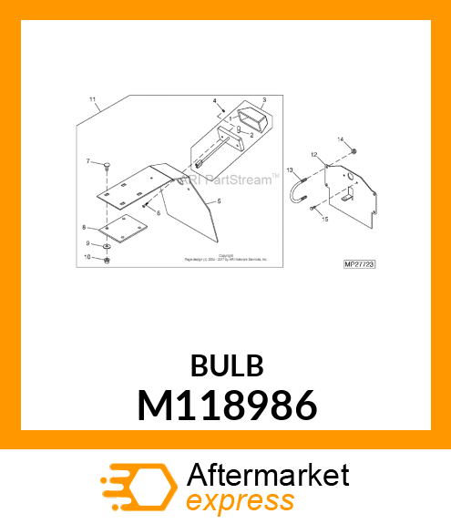 BULB, BULB, LIGHT 10W M118986