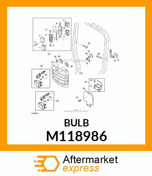 BULB, BULB, LIGHT 10W M118986