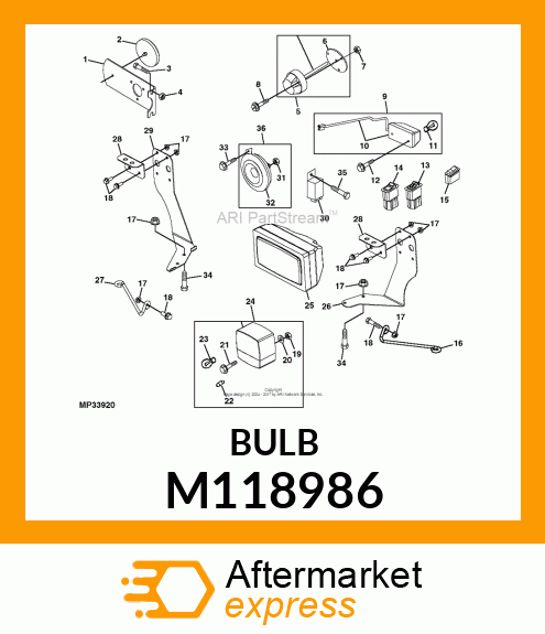 BULB, BULB, LIGHT 10W M118986