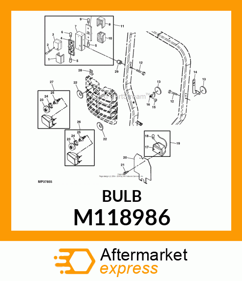 BULB, BULB, LIGHT 10W M118986