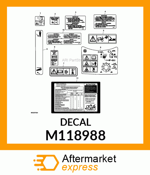 LABEL, SCV M118988