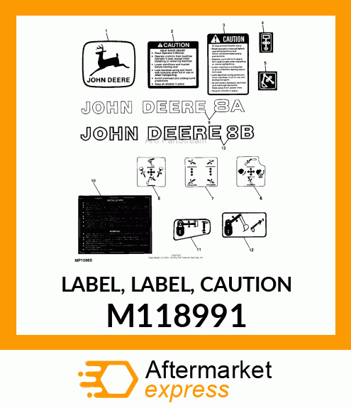 LABEL, LABEL, CAUTION M118991