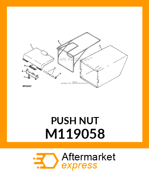 NUT, PUSH M119058