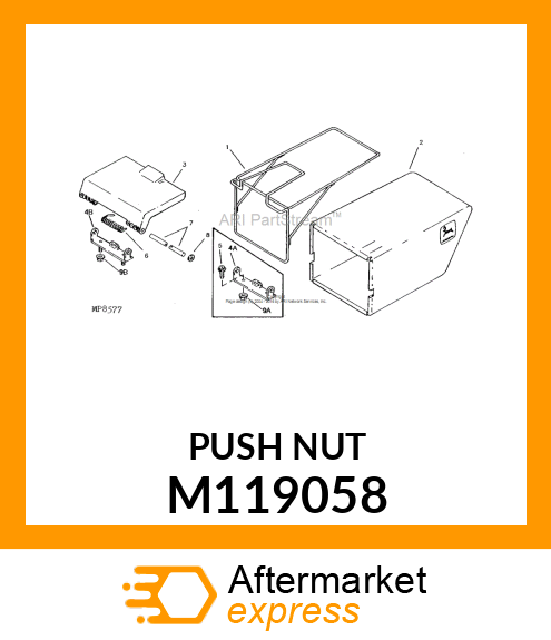 NUT, PUSH M119058