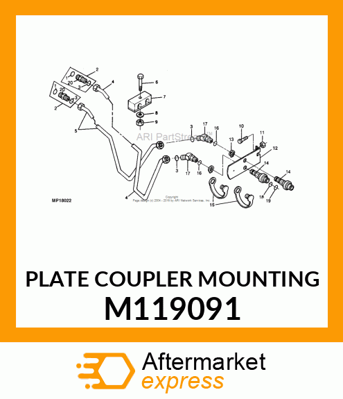 Plate Coupler Mounting M119091