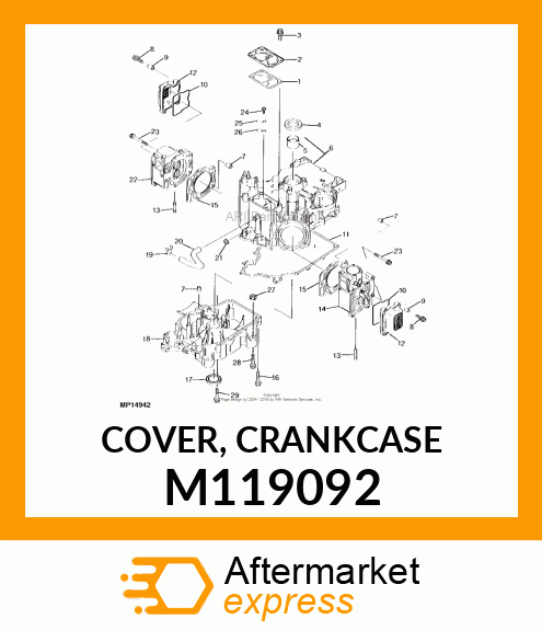 COVER, CRANKCASE M119092