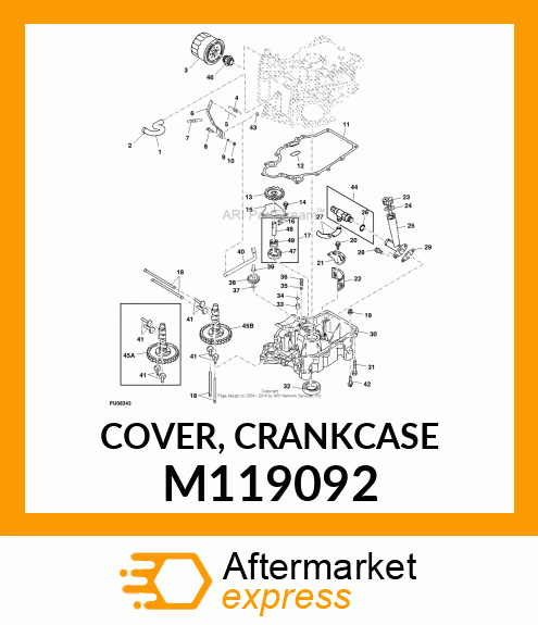 COVER, CRANKCASE M119092