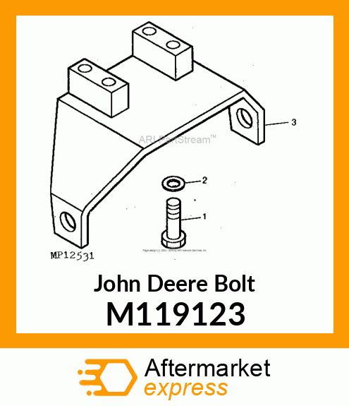 BOLT, M14 X 2.00 X 60MM GR 10.9 M119123