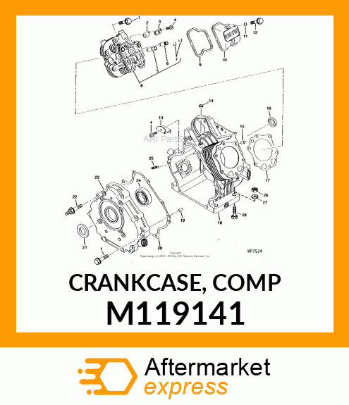 CRANKCASE, COMP M119141