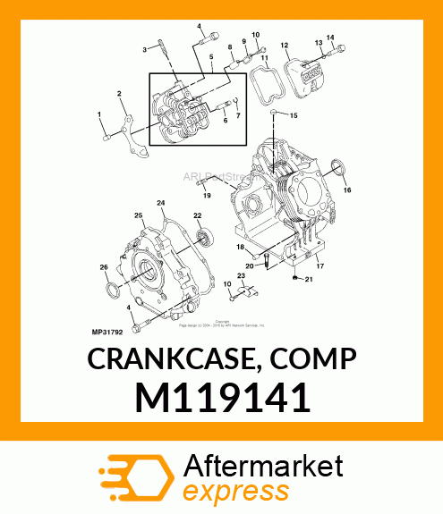 CRANKCASE, COMP M119141