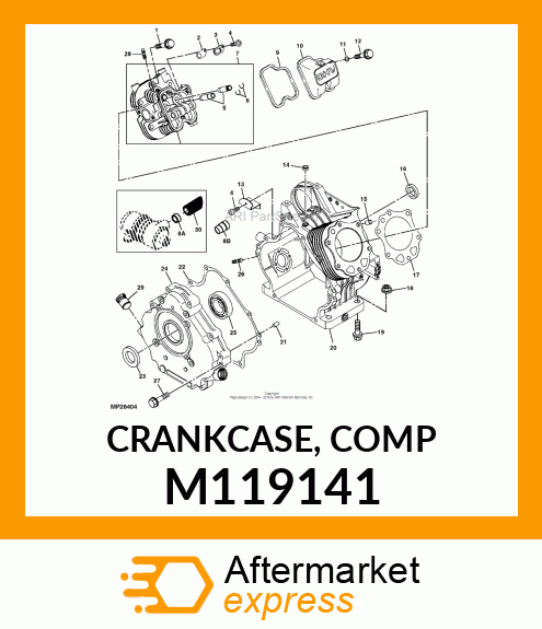 CRANKCASE, COMP M119141