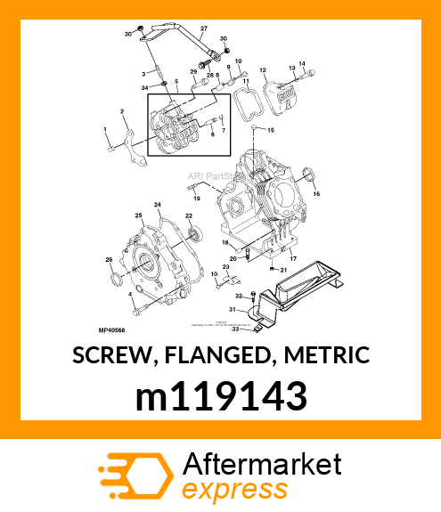 SCREW, FLANGED, METRIC m119143