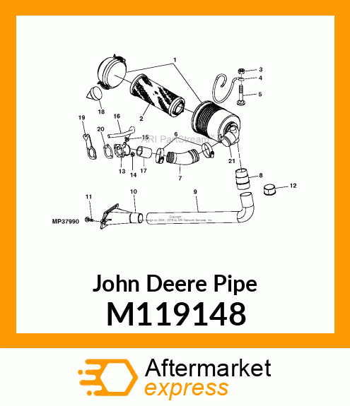 PIPE, INTAKE M119148