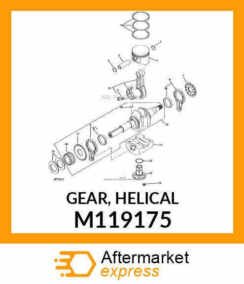 GEAR, HELICAL M119175