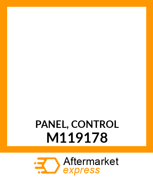 PANEL, CONTROL M119178