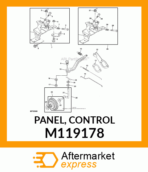 PANEL, CONTROL M119178