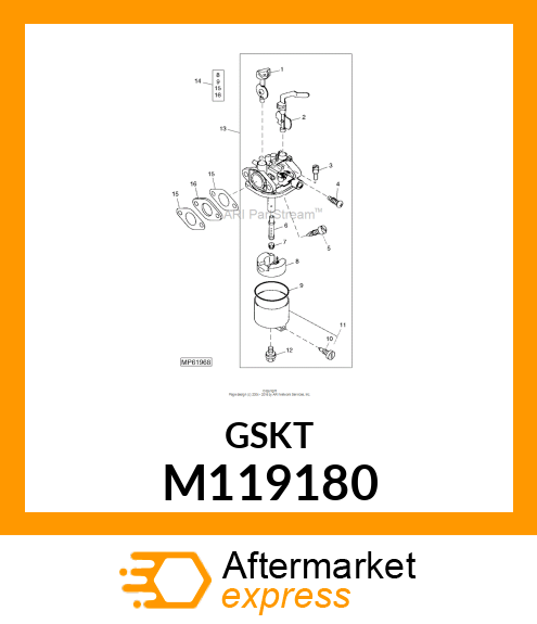 GASKET RUBBER M119180