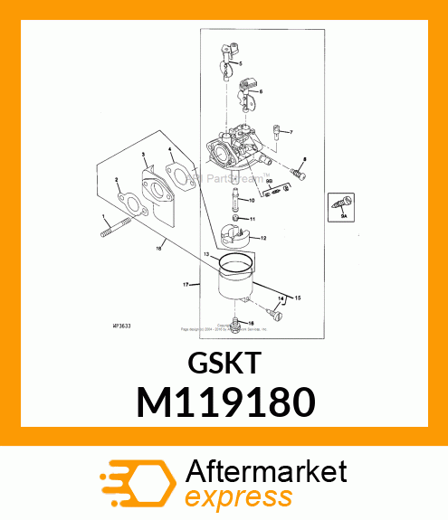 GASKET RUBBER M119180