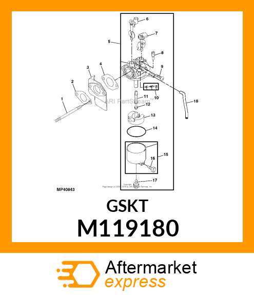 GASKET RUBBER M119180