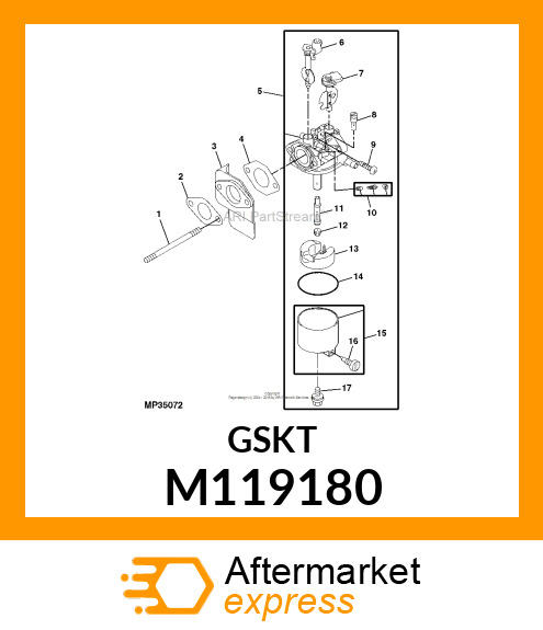 GASKET RUBBER M119180