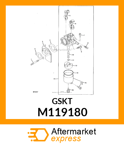 GASKET RUBBER M119180