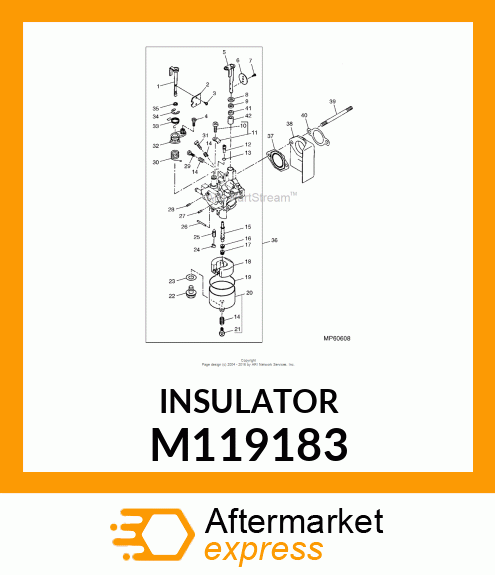 INSULATOR PLASTIC M119183