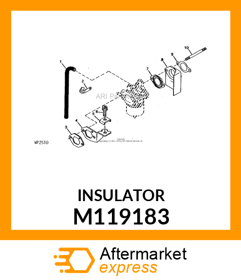 INSULATOR PLASTIC M119183