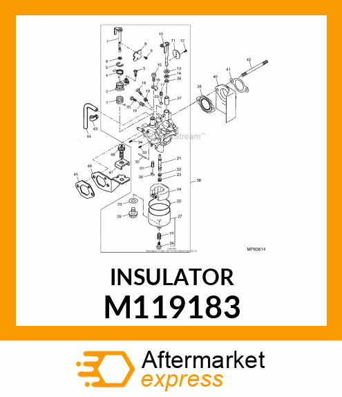 INSULATOR PLASTIC M119183