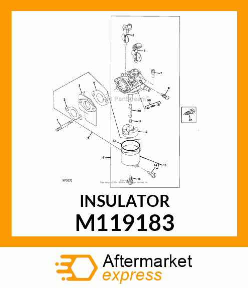 INSULATOR PLASTIC M119183