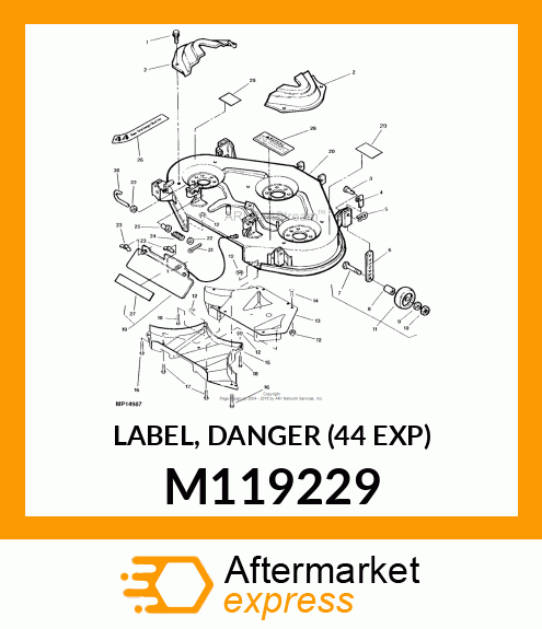 LABEL, DANGER (44 EXP) M119229