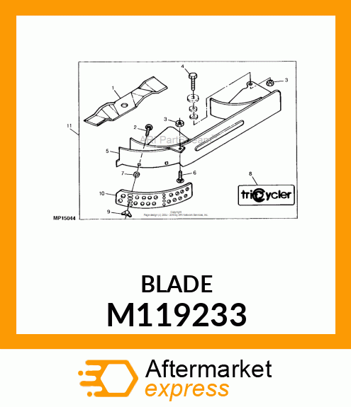 BLADE, MULCHING (38) M119233