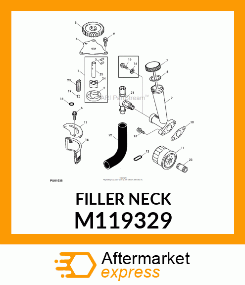 NECK, OIL FILLER M119329