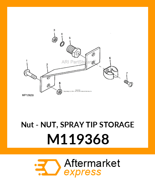 Nut Spray Tip Storage M119368