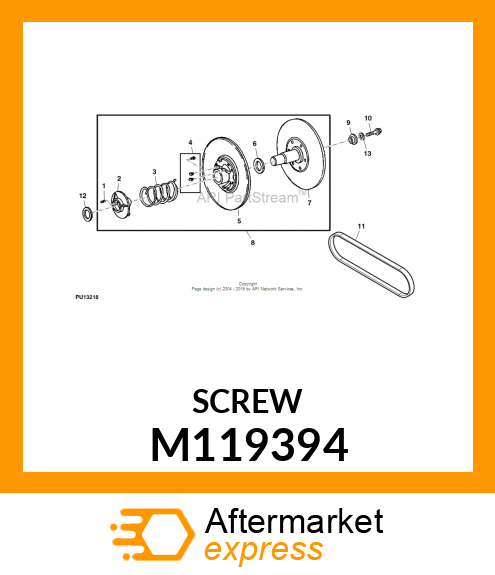 SCREW, HEX FLANGE SPECIAL CAP M119394