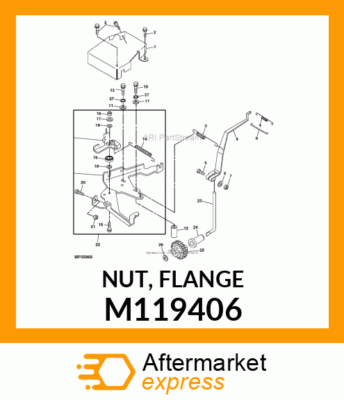 NUT, FLANGE M119406