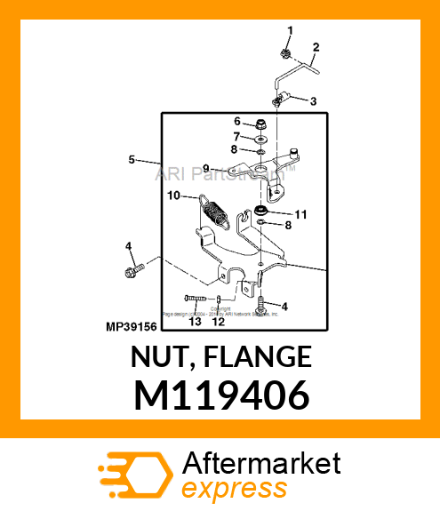 NUT, FLANGE M119406