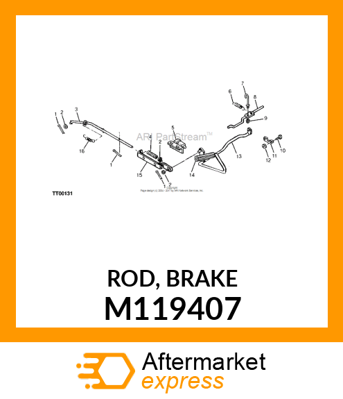 ROD, BRAKE M119407