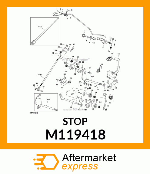 STOP, LATCH M119418