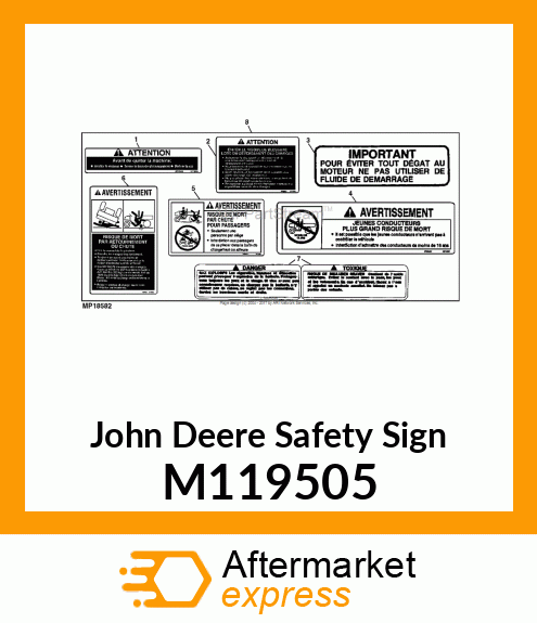 SAFETY SIGN, LABEL, CAUTION PINCH M119505