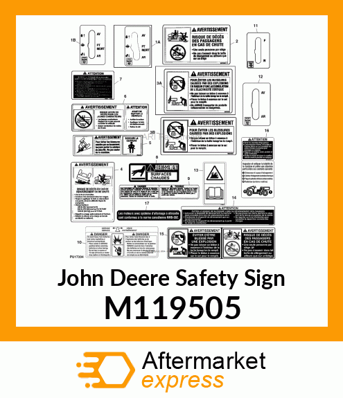 SAFETY SIGN, LABEL, CAUTION PINCH M119505