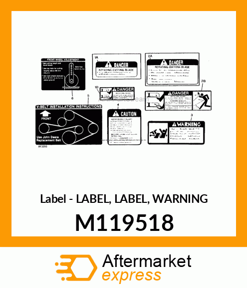 Label - LABEL, LABEL, WARNING M119518