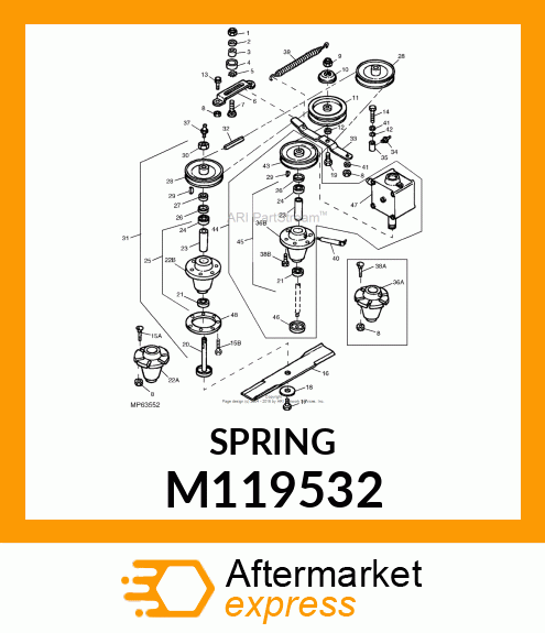 SPRING, IDLER M119532