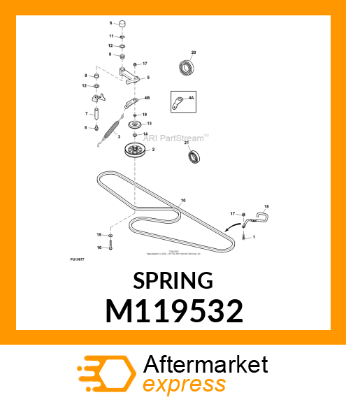 SPRING, IDLER M119532