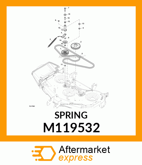 SPRING, IDLER M119532