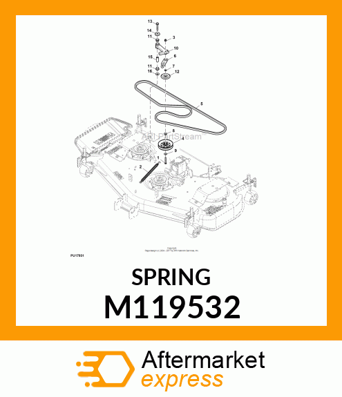 SPRING, IDLER M119532