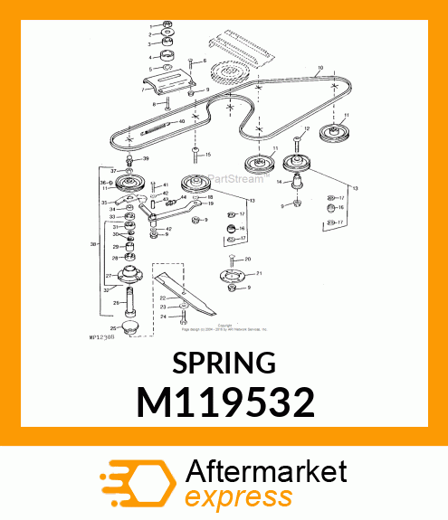 SPRING, IDLER M119532