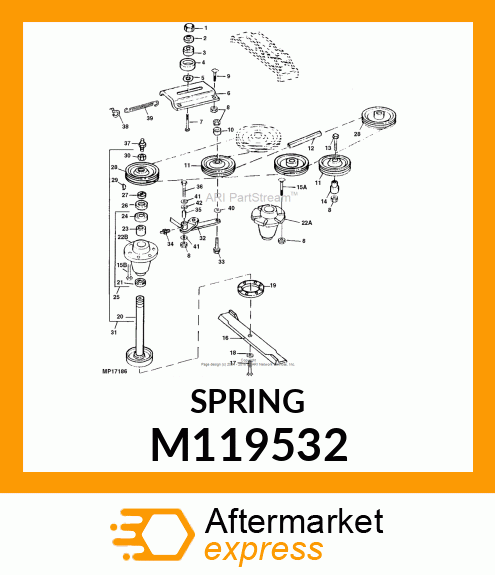 SPRING, IDLER M119532