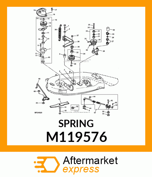 SPRING, SECONDARY TENSION M119576