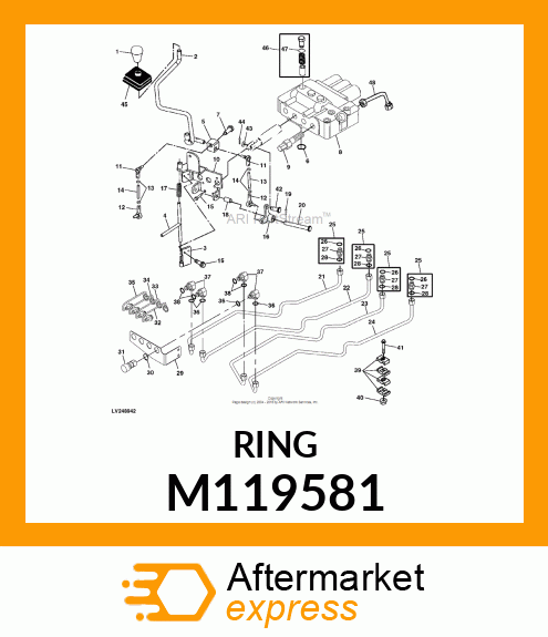 BRACKET, QUICK COUPLER M119581