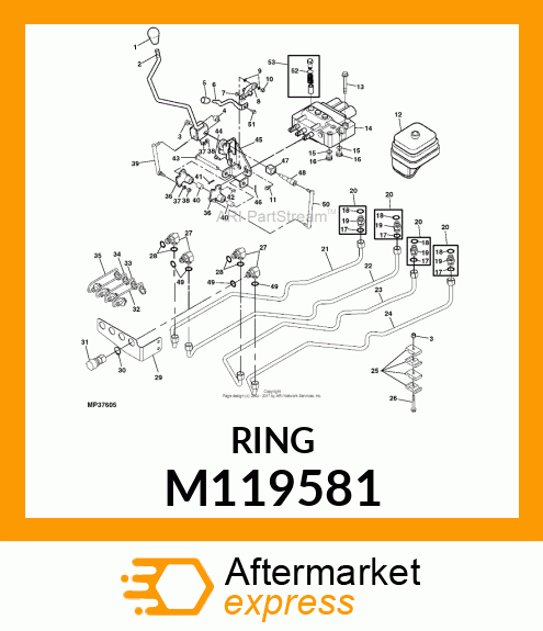 BRACKET, QUICK COUPLER M119581